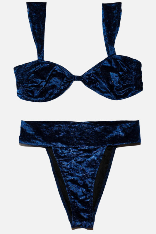 Cali Bikini in Velvet Midnight Blue
