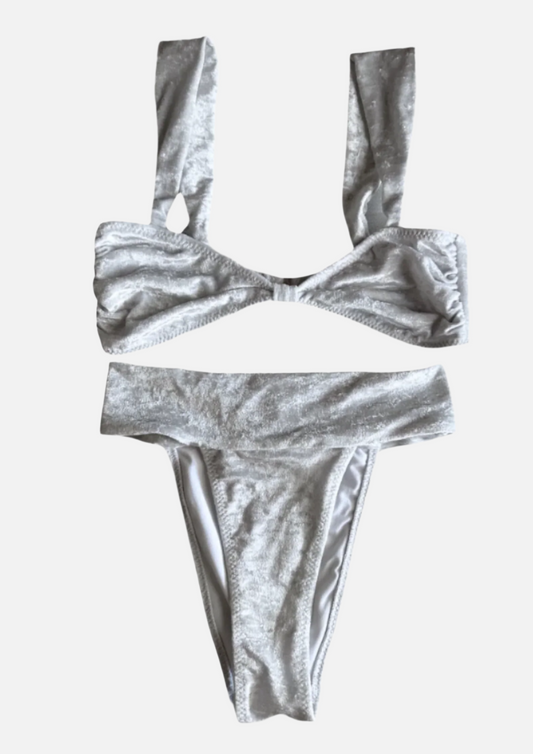 Cali Bikini in Velvet Ice Gray